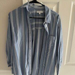 Madewell Oversized Poplin Button Up Shirt